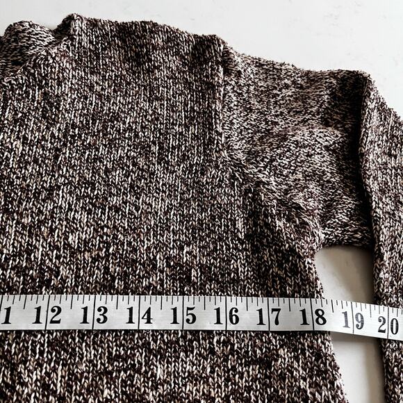 Eileen Fisher brown ecru linen blend marled sweater Small - Picture 7 of 7